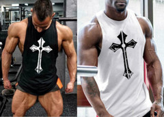 Men’s Tank Tops Bodybuilding Muscle T Shirt Sleeveless Gym Training Workout Vest