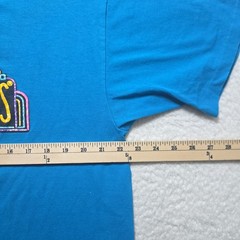 Vintage 90s Universal Studios Hollywood Shirt XL Made in USA Blue Movie Promo