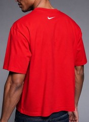 Men’s The Nike Tee Solid Red T Shirt Cotton TShirt, Set Of 5 (5 PACK)