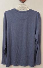 Anapo Clothing Mens 2xl Blue Super Soft Long-Sleeved Pullover Shirt NWT! A6618