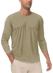 UPF50+ Men’s Long Sleeve Sun Shirts UV Block Fishing T-Shirts Quick Dry Sport T