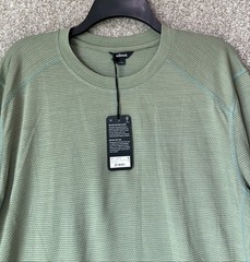 Allbirds Natural Run Long Sleeve Shirt Mens Size Large Green Merino Wool Blend