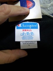Champion Shirt Adult Small Black Graphic Logo Short Sleeve Sports Outdoor Mens