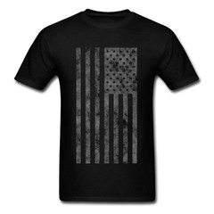 Men’s NEW Freedom American Flag Cotton Loose Fit Graphic T-Shirt