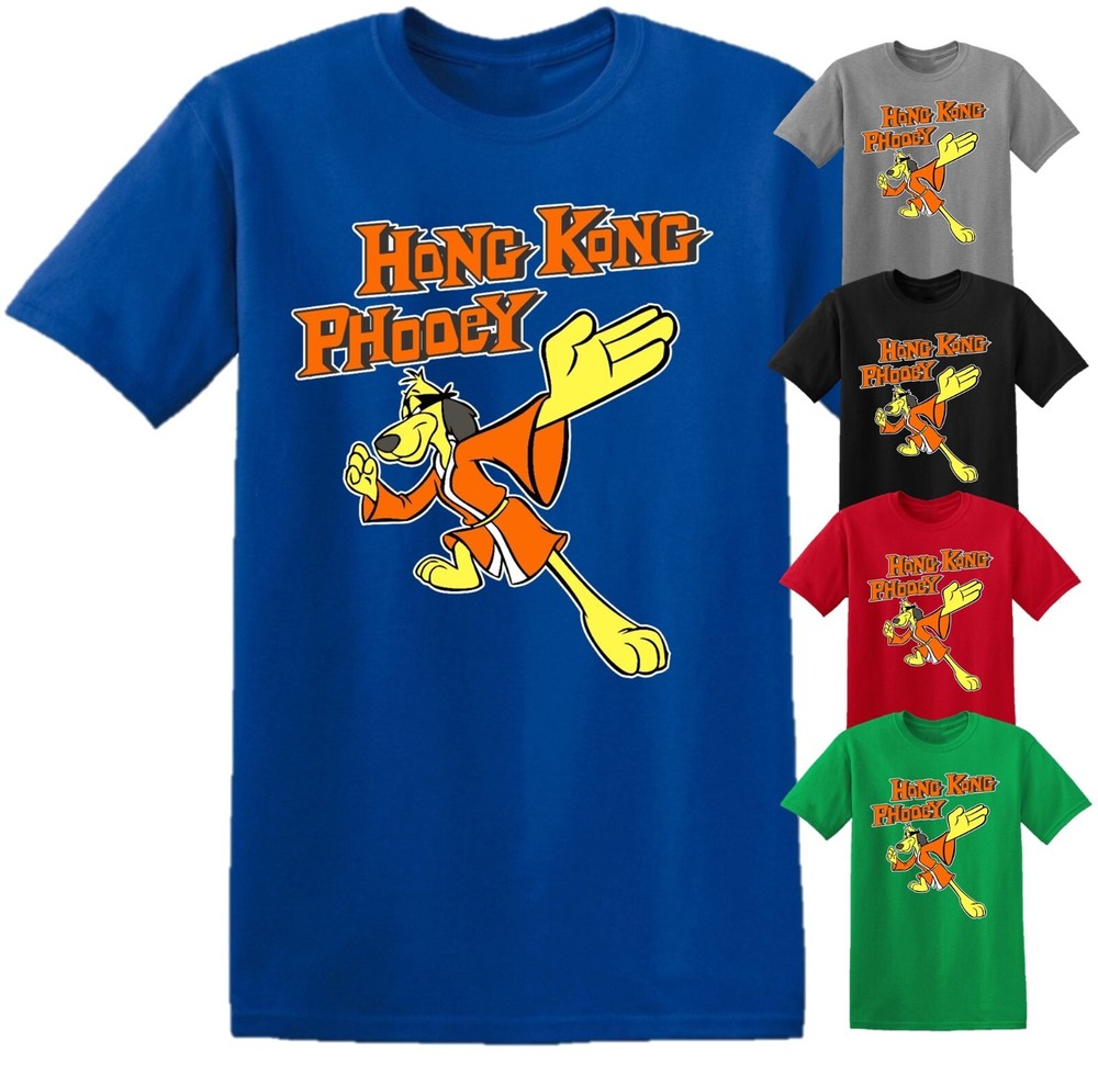 Hong Kong Phooey T-Shirt Tee Top Vintage 70s 80s Cartoon Mens Women Kids