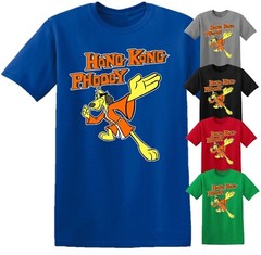 Hong Kong Phooey T-Shirt Tee Top Vintage 70s 80s Cartoon Mens Women Kids
