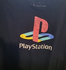 Vintage Playstation Logo Video Game Official Licensed T-Shirt Size Large
