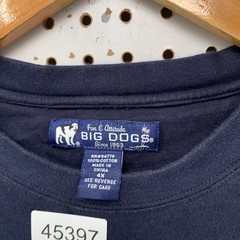 Vintage Big Dogs Shirt Mens Big 4X Blue Pocket Funny Freakin People Person