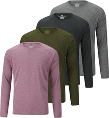 5 Pack Men’s Dry Fit T Shirts -Athletic Running Gym Workout Tees – Expert Choice