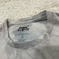 PINK FLOYD Shirt Men S Blue Dark Side of the Moon Rock Music Spellout Graphic