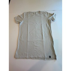 Rokwolf Mens Pima Modal Spandex Crew Neck T-Shirt Lunar Rock Size L