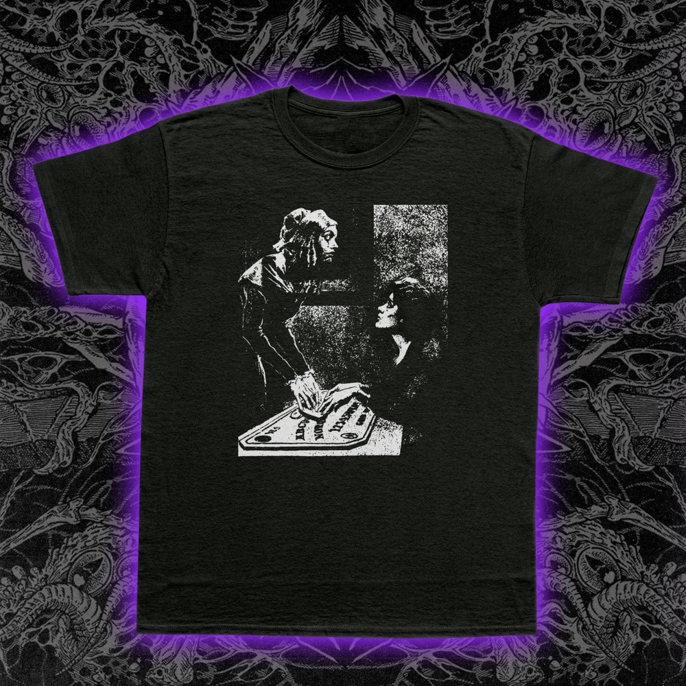 Spirit Communication T-Shirt Ouija Board Occult Seance Gothic Paranormal Tee
