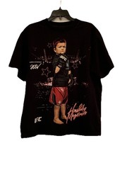UFC Hasbulla Magomedov vs Everybody 100% Cotton Black T-Shirt Size Medium