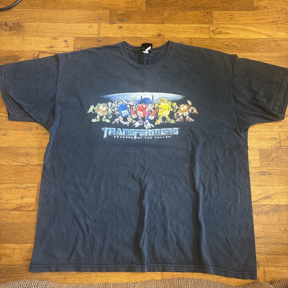 Rare Vintage 2009 Transformers Revenge of the Fallen M&M Shirt Promo Size XL