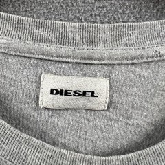 Diesel Shirt Mens Large Gray Short Sleeve Crewneck Nature Wolf Graphic Tee Top
