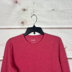 Bonobos Shirt Mens Small Pink Long Sleeve T-Shirt Slim Fit Top Cotton Blend Knit