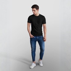 Men’s Heavy Weight 100% Cotton T-Shirts Crew Neck Plain Short Sleeve Pack of 3