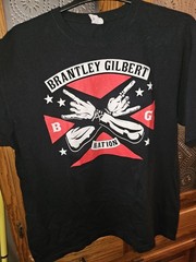 Brantley Gilbert BG Nation Black XL Tshirt Country/Southern Rock Music