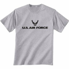 AIR FORCE USAF TEE PHYSICAL TRAINING T-SHIRT SPORT GREY