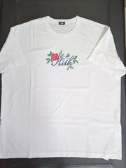 (New) Kith Script Needlepoint White T XL