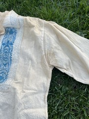 True Vintage Mexico Hand embroidered Mexican peso shirt 1940-1970