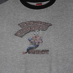 Vintage Marvel Spiderman T Shirt Friendly Neighborhood Graphic Gray Ringer Mens