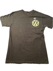 Volkswagen VW Bus Van Camper Size S Black T-Shirt Graphic Logo