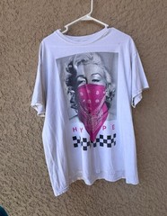 GUC Proper Tees Distressed Graphic T-Shirt Sz L Vintage Style Cotton FREE SHIPPI