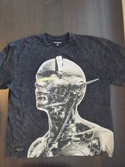 Brandmakers HW Relaxed Tee Humanoid Drop Tee Black Acid Wash Men’s Sz 2XL