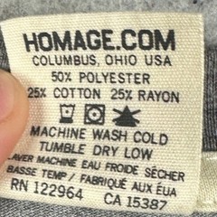 Homage T-Shirt Mens Small Grey Buckeye Donuts Graphic Tee Crewneck Short Sleeve