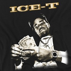 Ice-T – Counting Money (Back Print) Unisex T-Shirt, Black