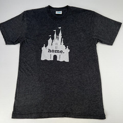 Home Shirt Men Medium Castle Spell Out Travel Magic Work Party Run Gym USA Ex