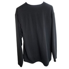 Bylt Mens Drop Cut LS Lux Polka Dot Athletic Shirt Size L Stretch Activewear Gym