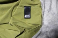 Public Rec Henley Shirt Mens 2XL Green Long Sleeve Pima Cotton Tencel Stretch
