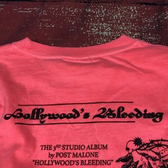 Post Malone Concert Shirt Mens LARGE LS Hollywoods Bleeding Tour Neon DEADSTOCK