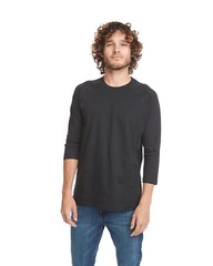 Next Level Unisex CVC 3/4 Sleeves Raglan Baseball Retail Fit T-Shirt 6251 XS-3XL