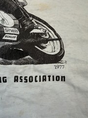 Vintage Motorcycle T-Shirt 70’s Single Stitch Made In USA Distressed