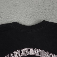 Harley-Davidson Shirt Mens XL Black Eagle Double Sided Made in USA Shanghai