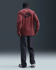 HV0127-619 Nike Sportswear Premium Essentials Loose Fit LS Shirt Red Mens S Vary