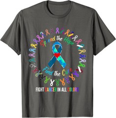 All Cancer Matters Survivors Awareness Fight Ribbon T-Shirt