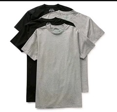 Stafford 4-Pack Men’s 4XL Big Dry+Cool Breathable Mesh Crew-Neck Cotton T-Shirts