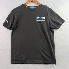 Puma BMW Motorsport M Series Black Graphic T-Shirt Mens Medium Short Sleeve Tee