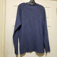 Faherty Shirt Mens XL BLue Henley Pullover Soft Cloud Cotton Stretch Pima Cotton