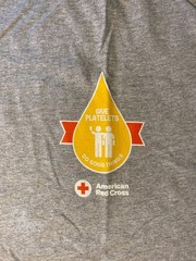 American Red Cross Give Platelets Do Good Things XL 3/4 Sleeve T-Shirt – Donor