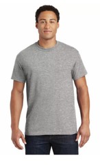 Gildan 8000 Men’s DryBlend 5.5oz 50/50 T-Shirt Gray Solid Short Sleeve New!