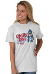 Chilly Dog Slush Puppie Novelty Cartoon Logo Adult Short Sleeve Crewneck Tee