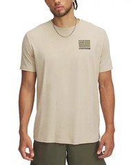 UNDER ARMOR MEN’S FREEDOM GRAPHIC T-SHIRT SIZE: MEN M – 498 COYOTE