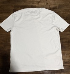 Banana Republic Luxury Touch White Cotton Knit Logo Crewneck Men’s T-Shirt M