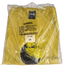 VTG Levi’s SilverTab Moon Radar T-Shirt L Acid Yellow NWOT Made in USA 90s Cyber