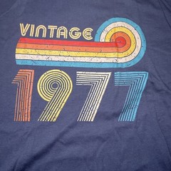 Vintage 1977 t shirt On The Canvas Label Size L Unisex NWOT